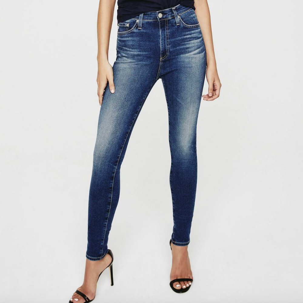 AG Adriano Goldschmied Women's The Mila Super High Rise Skinny Ankle Leg Jean